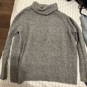 Aritzia grey turtleneck sweater
